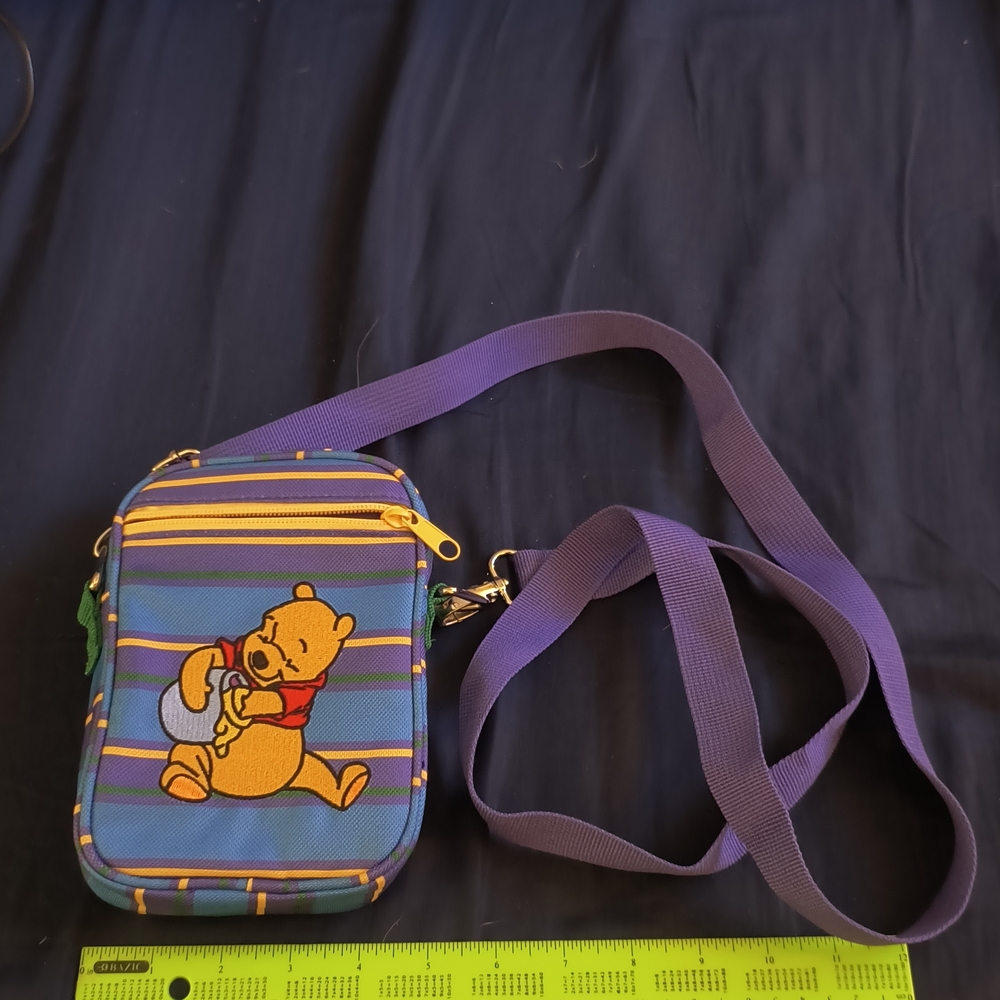 Disney Blue and Purple Winnie the Pooh Messenger Bag